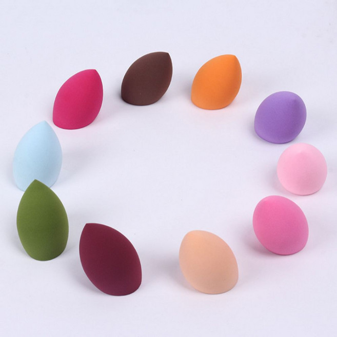 컬러 메이크업 퍼프 물방울퍼프 화장 스펀지 5개 묶음JWT9543EA, 5개 묶음, 색상 랜덤