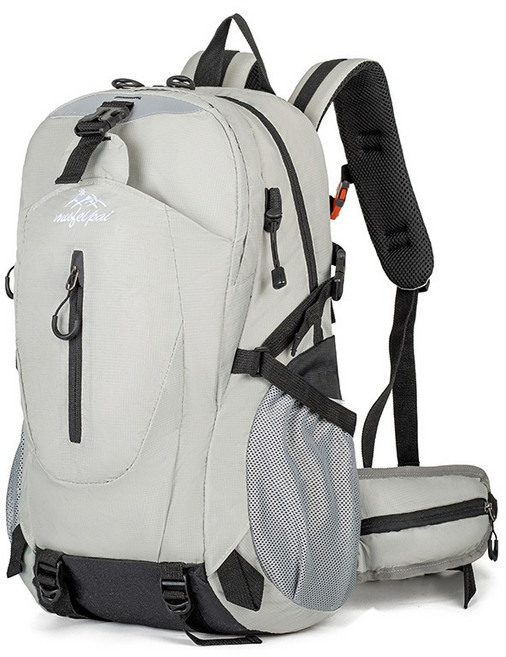 대용량 등산배낭 남여공용 백팩 초경량 등산 캠핑 33L 방수 여행 출장 가방 걷기 운동 배낭 가방 5중 수납, 회색