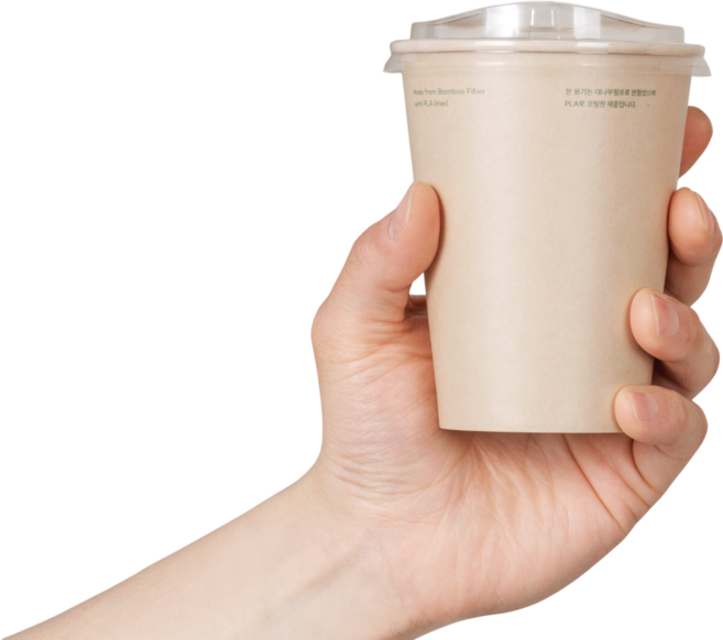 [종이컵 리드 세트] 아이스 전용 종이컵 PLA개폐형 12온스 세트 양면 PLA코팅 종이컵 생분해 세트 50개, 50세트