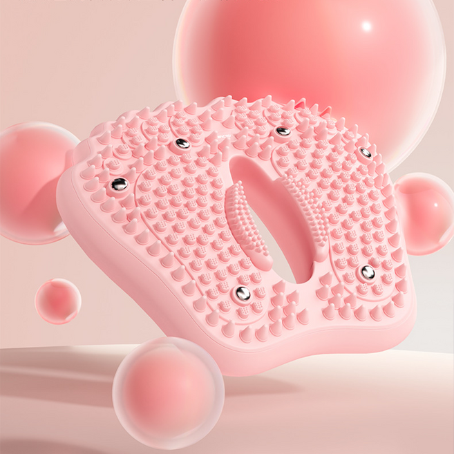 실내 지압 에어 스텝퍼 스탭퍼 스텝밀 걷기운동기구 펌프포함, 분홍