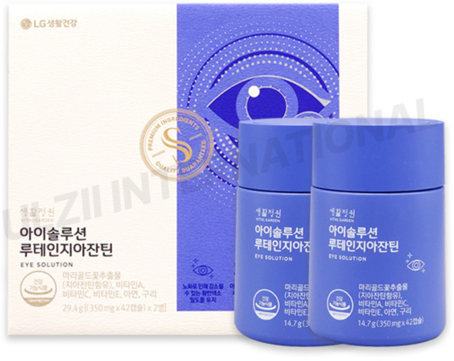 생활정원 아이솔루션 루테인지아잔틴 12주분 눈건강, 1박스, 42정