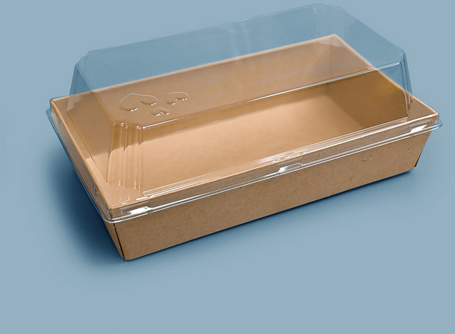 미니버거 소세지빵 마늘바게트 포장용기 크라프트 일회용 직사각 도시락, 1개, 500개