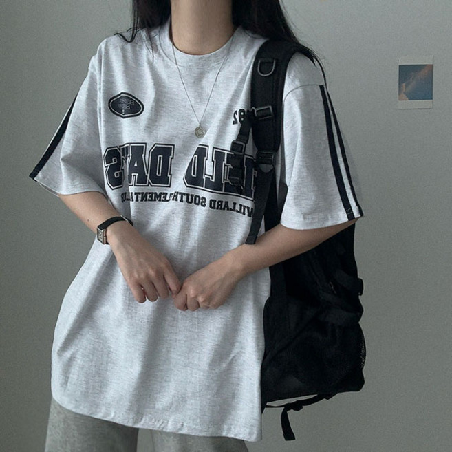 트랙포인트 데이필드 캐주얼 오버핏 반팔티