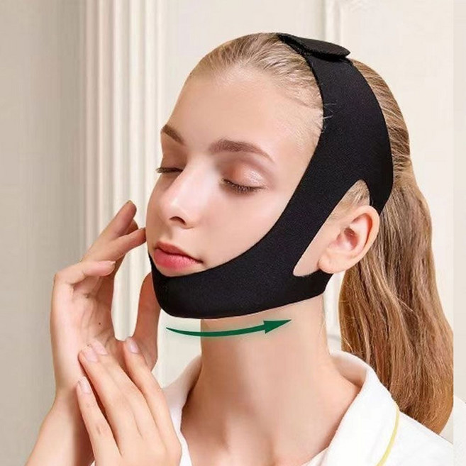 얼굴 브이라인 리프팅밴드/이중턱 축소 수면 압박밴드 페이스리프팅 리프팅마사지기 얼굴리프팅