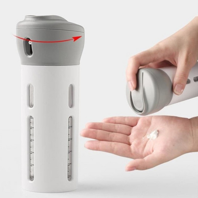 소분용 트래블 보틀 화장품 세면용품 세트 기내반입, 1개, 그레이