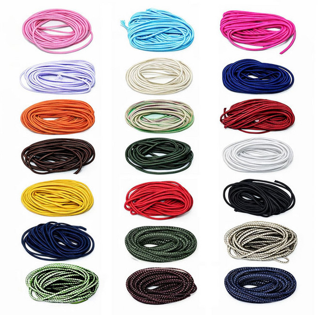 [청라핸즈] 스트링고무 2~2.5mm 450cm(5마)(09-075), (카키), 1개