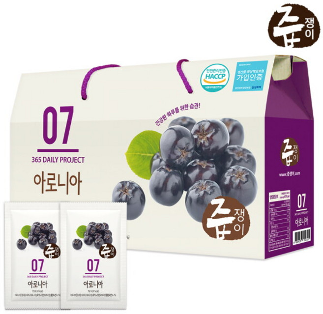 [즙쟁이] 아로니아즙 1박스 30포, 1개, 2.1L