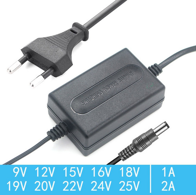 전원 공급 장치 19V 코드 1000MA 청소기 22V 24V 충전기 로봇 30V 25V 어댑터 27V 진공 36V 1A 전원 32V 5A 20V 26V, 07 25V_02 1A-EU PLUG, 1개