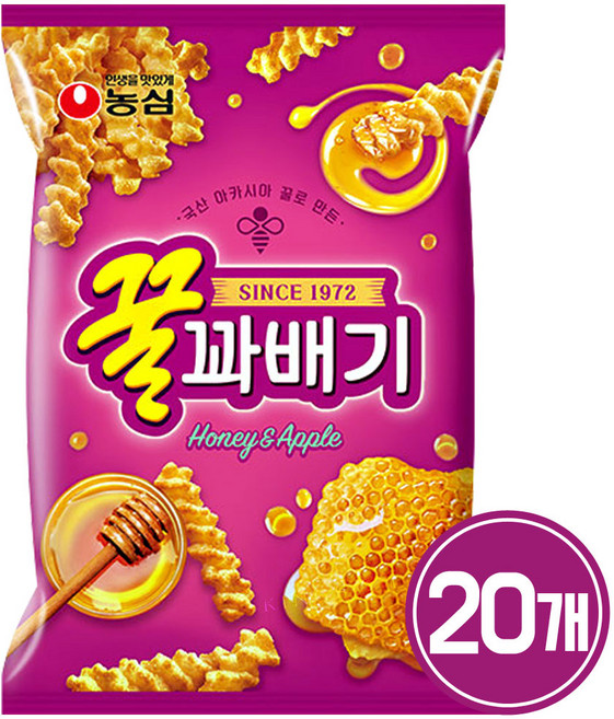 꿀꽈배기, 90g, 20개