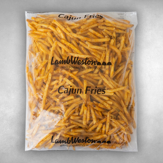 맘스터치 램웨스턴 케이준 레귤러 컷 2kg 감자튀김 양념감자, 1개