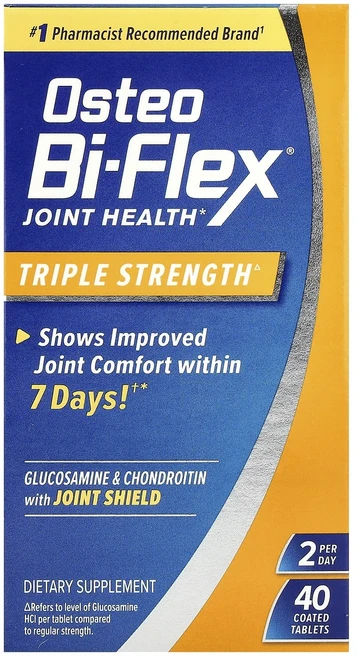 몸관리하세요 겨울입니다 Osteo Bi-Flex 관절 건강 트리플 스트렝스 코팅정제 40정 특별관리진행, OsteoBiFlex관절건강트리플스트렝스코팅정제40정 - 쿠팡