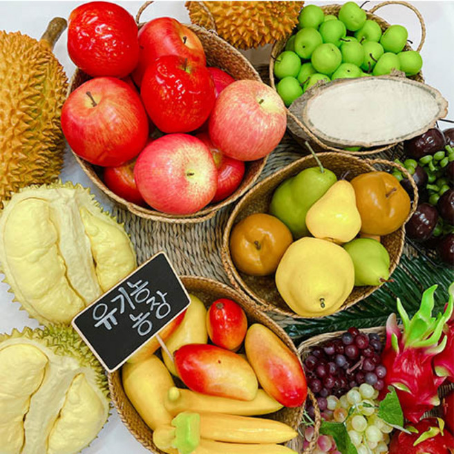 [왓위셀] 진짜같은 모조 인조 가짜 과일 사과 귤 모형 주방 인테리어 장식 소품 모음, 17. 토마토