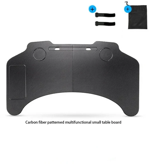 다기능 접이식 테이블 테슬라 모델 3 하이랜드 2024 노트북 책상 음식 자동차 거치대, 01 검정색