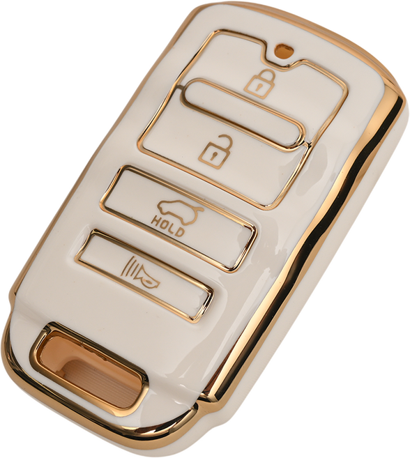 기아 모하비 쏘렌토 K9 K7 호환 스마트 차 키케이스 키홀더 TPU 키커버 리모컨, 4버튼(TA26), 화이트