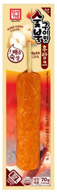 [정연푸드] 한성기업 배즙숙성 숯불구이맛 후랑크 (핫바 PC방 간식 전자레인지 간편조리), 70g, 20개