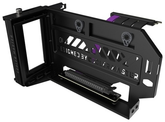 [쿨러마스터] Vertical Graphics Card Holder Kit V3 (Black) [라이저 케이블 키트], 1개
