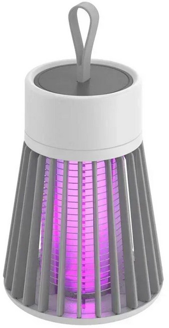 벌레 1200MAH UV 모기 램프 USB 충전식 모델 해충 방제 가정용 360 ° 대형 영역 자동 트랩, Gray plug-in model