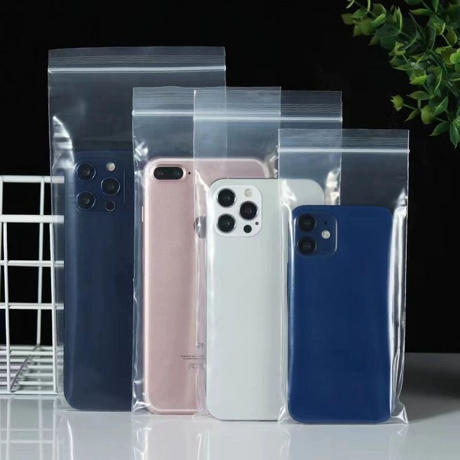 휴대폰지퍼백 방진 터치가능 스마트폰 방수 밀봉 팩 보관 투명 비닐, 1개, 8. 100개 두꺼운 9.5x19cm, 1개 × 1개