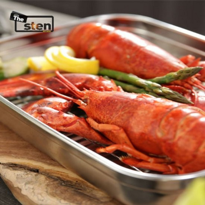 코리아락 더스텐 듀얼 에디션 웨이브 스텐 바트용기 3300ml, 1개, 상세설명 참조