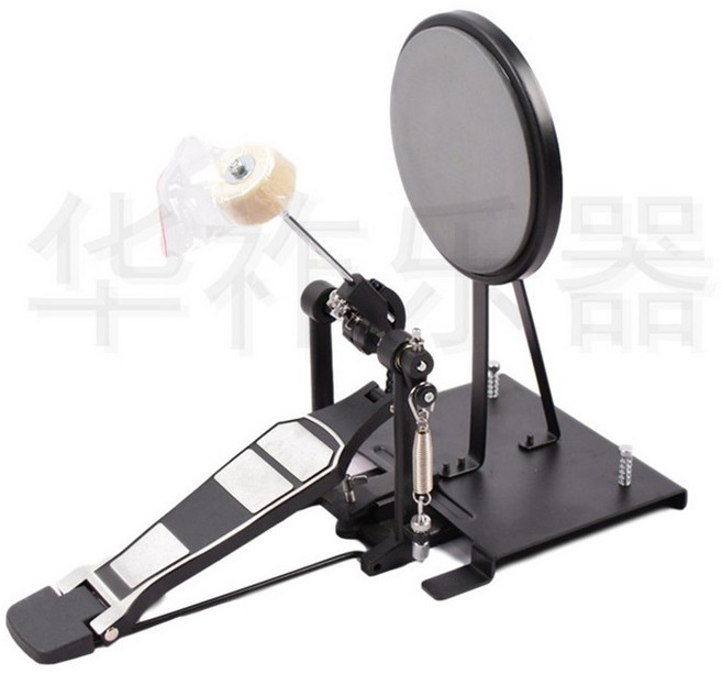 킥드럼 페달 연습 패드 스텝 해머 발판 초보 타악기, 블루 베이스 드럼  + 페달 해머, 1개