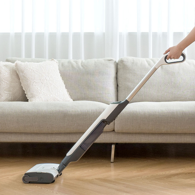 한경희생활과학 롤링 물걸레 청소기, 화이트, HRC-D3501A1