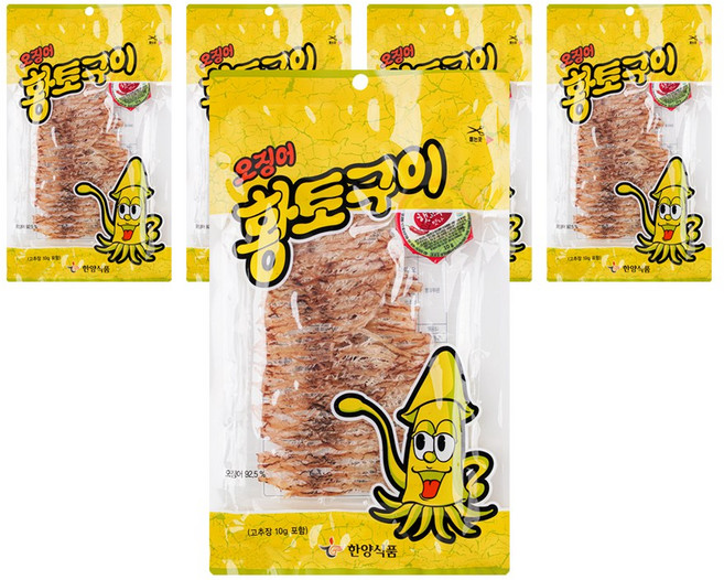 한양식품 오징어 황토구이 40g(고추장10g 포함) x 5개, 40g