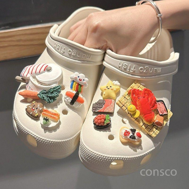 신발 꾸미기 파츠세트 실리콘 LED 장식 참 악세서리, 17. 랍스터 세트, 1개