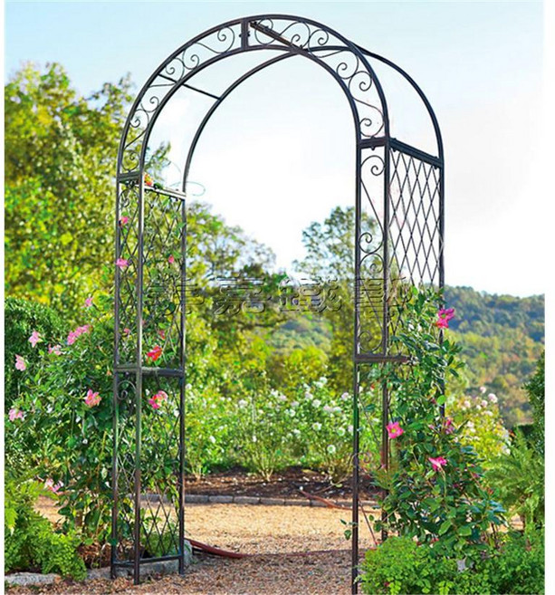 가든아치 장미 화단 가든 게이트 철제 테라스 유럽풍 넝쿨 대형 정원아치 지지대 꾸미기, A. 150x30x230cm