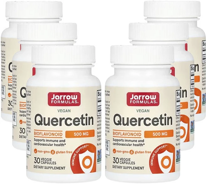 재로우 포뮬러 비건 퀘르세틴 500mg 30베지캡슐, 6개, 30정 - 쿠팡