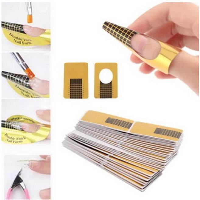 네일스티커 100개 네일아트 팁 확장 가이드 diy 연장, 1개