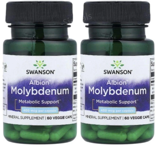 스완슨 Albion Molybdenum 400 mcg 60 베지캡슐, 60정, 2개 - 쿠팡