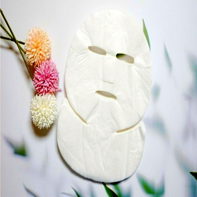 마스크시트지 일회용 텐셀 목케어형 마스크팩 시트지 50매, 흰색, 1개