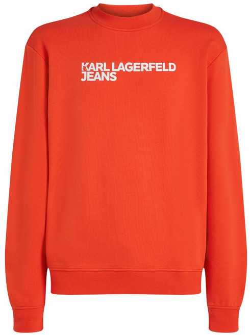 칼라거펠트진 로고 프린트 스웨트셔츠