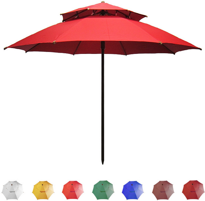 도레미파라솔 국산 2단 8각 엔틱 파라솔, 레드