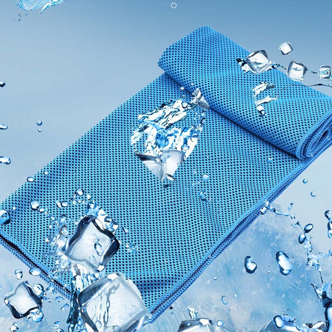 등산 비스코랩 건식 시원한 스포츠 아이스 차가운 쿨 시원한 타올 쿨 세면타월 땀 수건, 그린