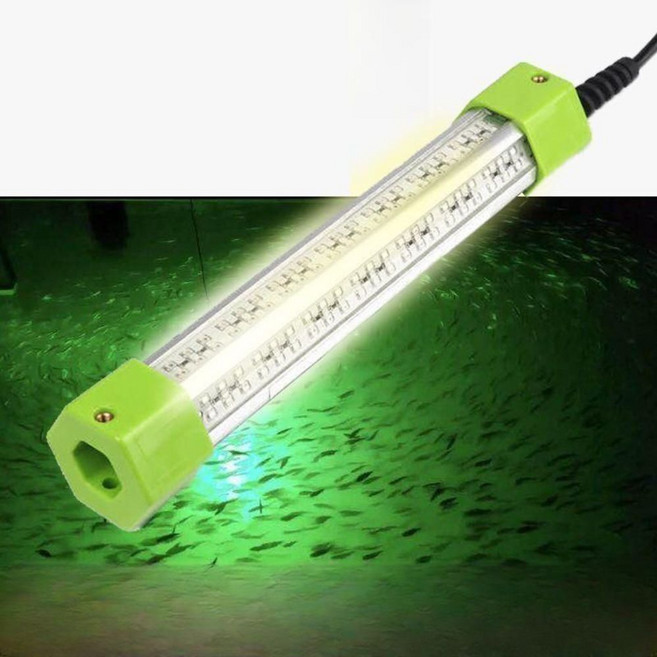 수중집어등 led 바다 낚시 라이트 갈치 오징어 수중등, A. 12V 200W 녹색빛(10m라인), 1개
