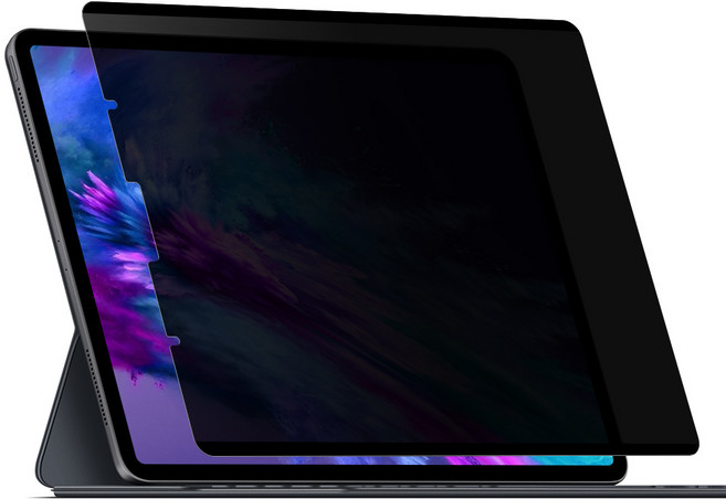 다이아큐브 아이패드 갤럭시탭 360도 4-Way 간편탈부착 사생활보호필름 가로세로 모두차단, 1개