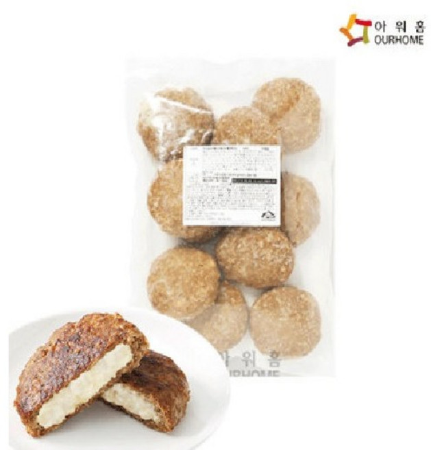 아워홈 한입 트리플치즈 함박스테이크 50g 20개입 1kg 3봉, 3개