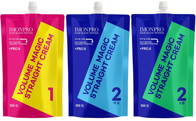 아이몬 프로에잇 볼륨 매직 스트레이트 크림 500g 1제 2제 크림 액상 택1, 1제 + 2제(크림), 1개