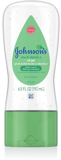 존슨즈 베이비 오일 젤 알로에 베라 & 비타민 E 192ml