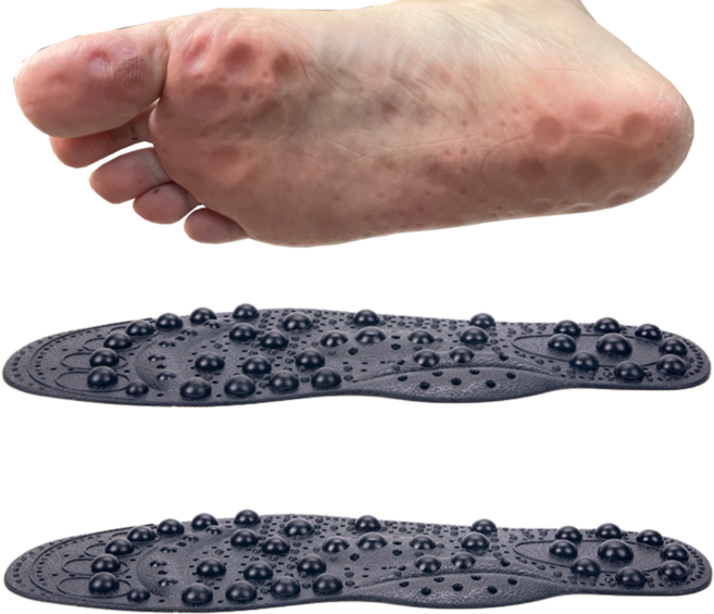 바디코위 단단한 건강 지압 깔창, L(255-280), 1개