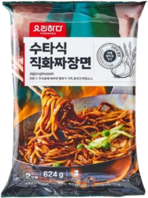 요리하다 수타식 직화짜장면, 1개, 624g
