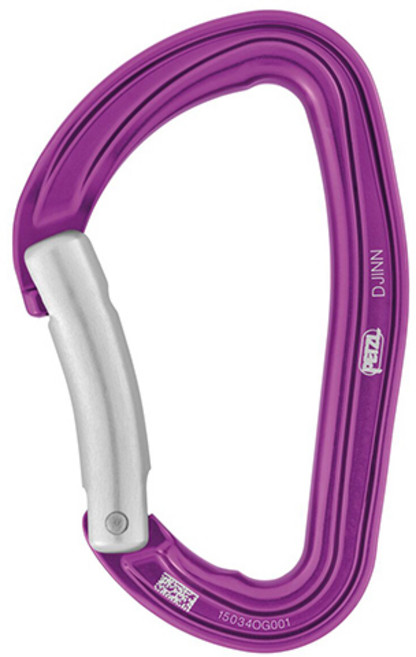 페츨 디진 곡선형 등반용 카라비너, 1개, 바이올렛(AP-M060LB 01)