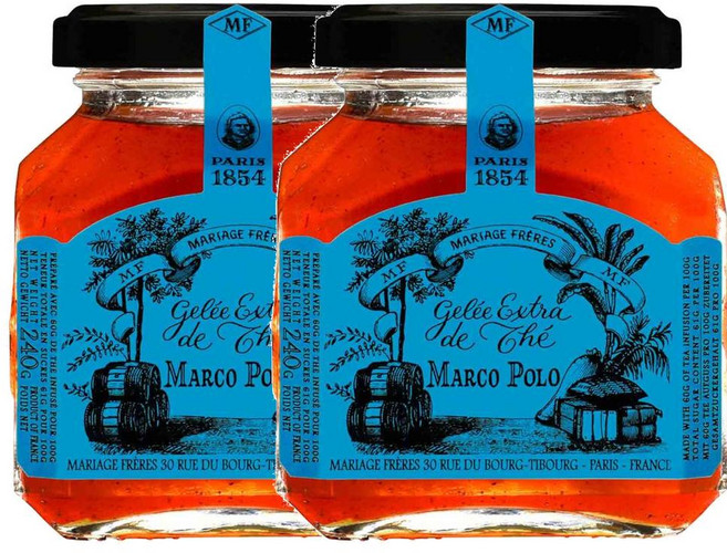 프랑스 마리아쥬프레르 Mariage Freres Marco Polo jelly 마르코폴로 엑스트라 티 차 젤리 240g, 2개