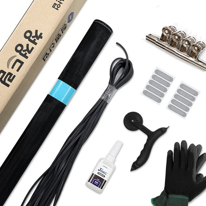 발수촘촘 자가세척방충망 5M 세트, 1개