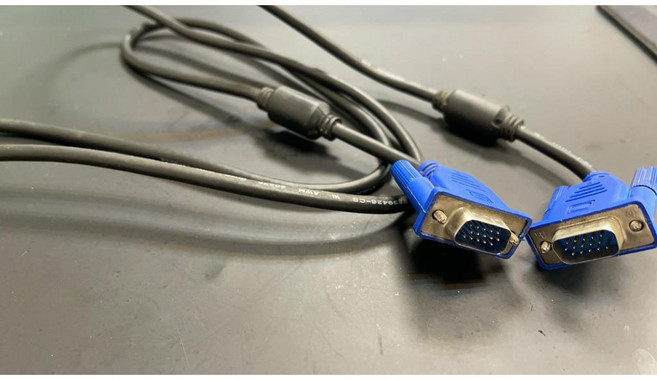 VGA線 180公分 公對公 黑色 VGA 15pin D-Sub 訊號線, 1個