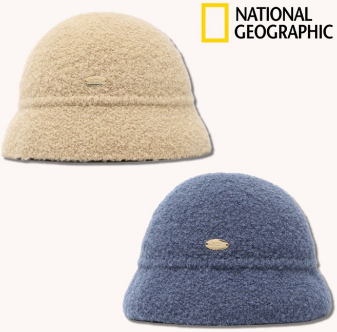 백화점정품 내셔널지오그래픽 울버킷햇 벙거지 니트모자 겨울 방한 보온 양모 따뜻한
