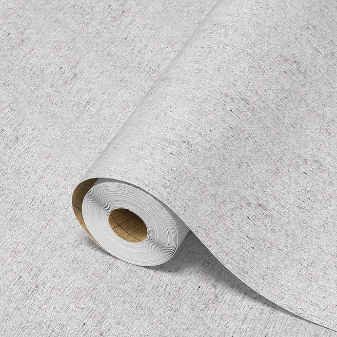 닥터하우스 풀없이 붙이는 친환경 슬림 스티커방식 실크벽지 50cm, 로망스패브릭