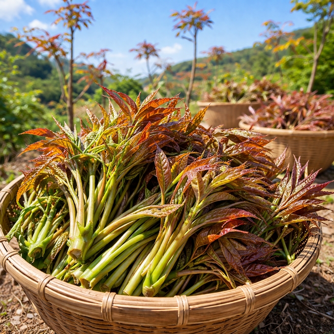 가죽나물 햇순 야들야들 향긋한 국내산 참죽나물, 1박스, 500g