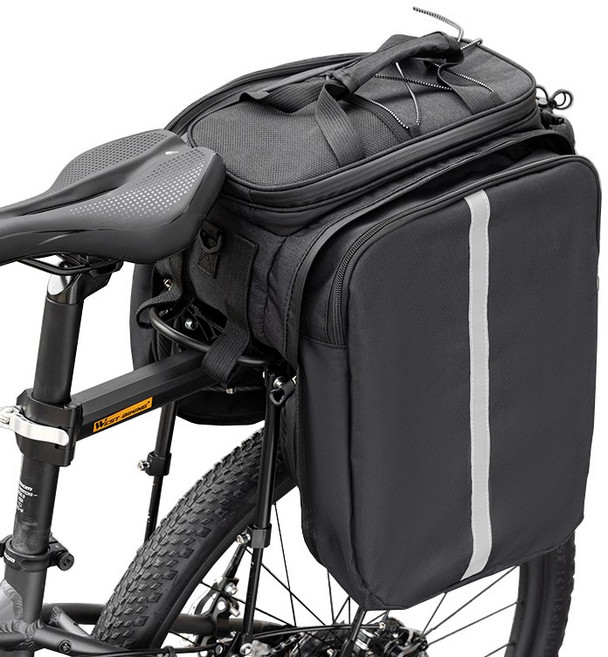 시그니처베이지 자전거 짐받이 가방 YPZ397, 블랙, 1개